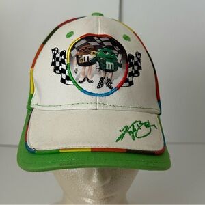 Chase Authentics NASCAR Kyle Busch 18 M&M Green White Cap Hat